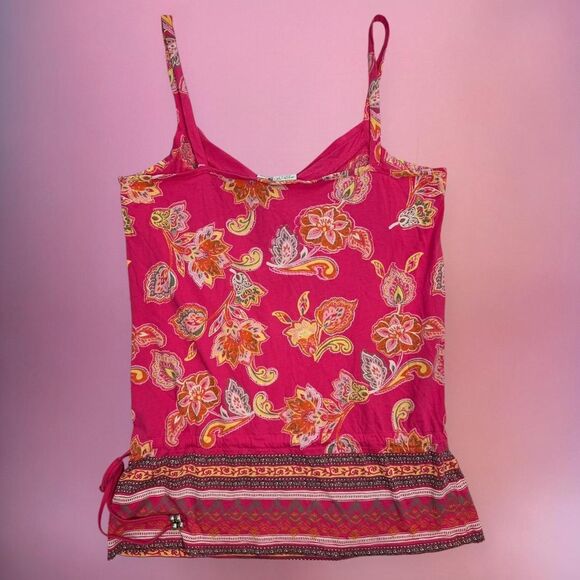 Vintage Y2K Esprit pink paisley print tank top - Picture 5 of 8